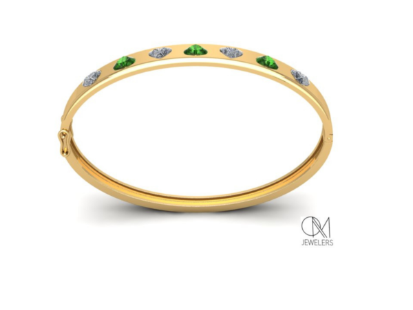 Pulsera de Oro con Corazones - Imagen 2