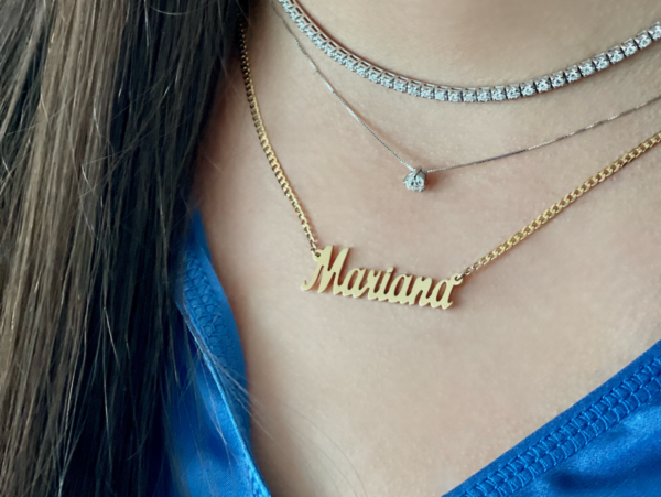 Collar de Oro con Nombre Personalizado - Imagen 2