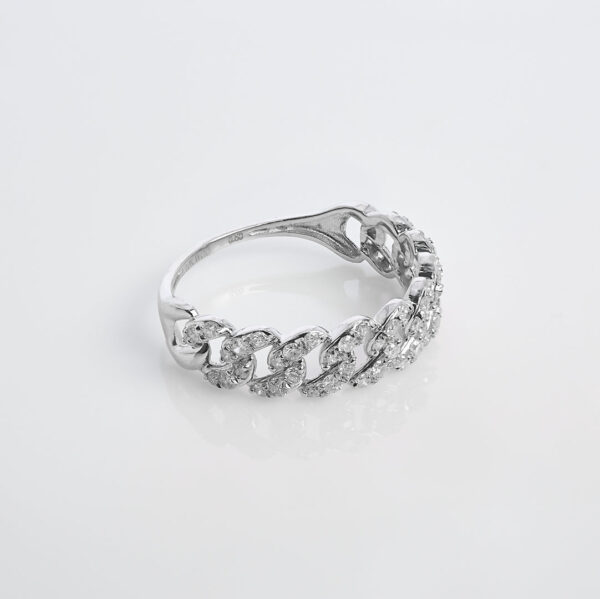 Anillo Cuban con diamantes - Imagen 3