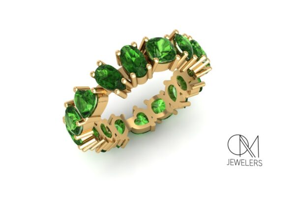 Anillo con Piedras Verde